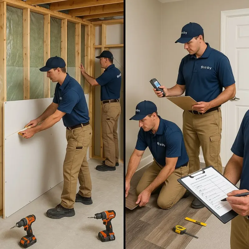 Repairs and Reconstruction process in Bliss Corner, MA